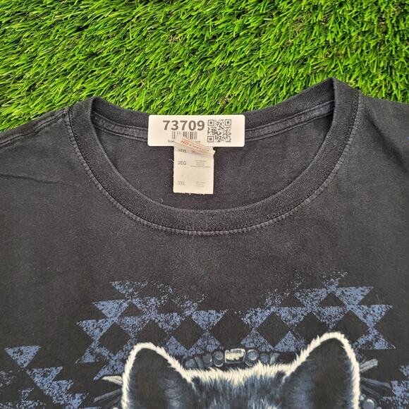 Vintage Y2K Dream-Catcher Wolf Shirt 2XL/3XL 27x29 Black - Picture 8 of 14
